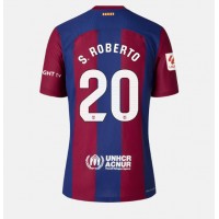 Dres Barcelona Sergi Roberto #20 Domáci pre Ženy 2023-24 Krátky Rukáv